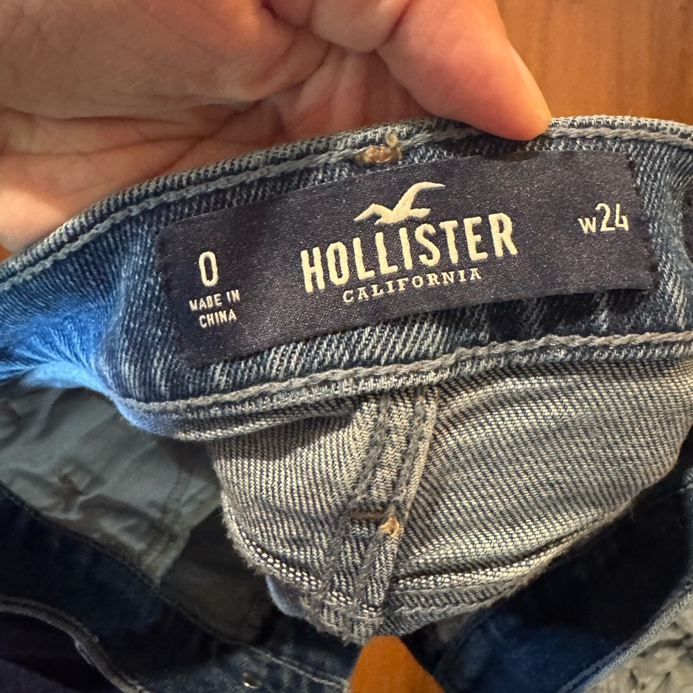 Hollister Light Blue Denim Jean Shorts